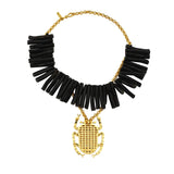 PHARAOH BLACK CORAL NECKLACE