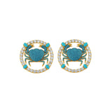 CRAB VITRUVIUS EARRINGS