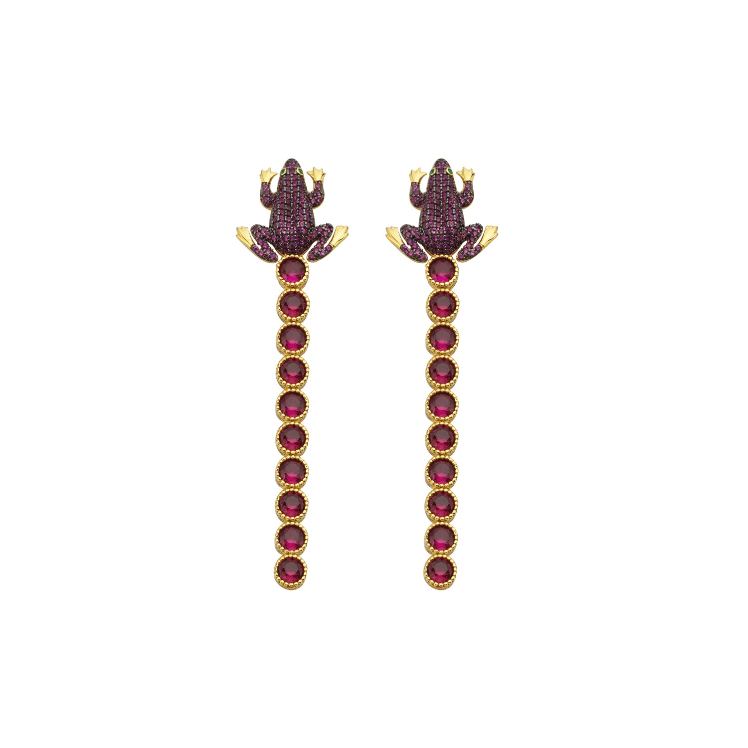 FROG TENNIS EARRINGS