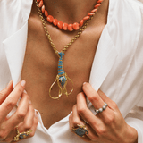 LANGOUSTINE BONIBON CORAL NECKLACE