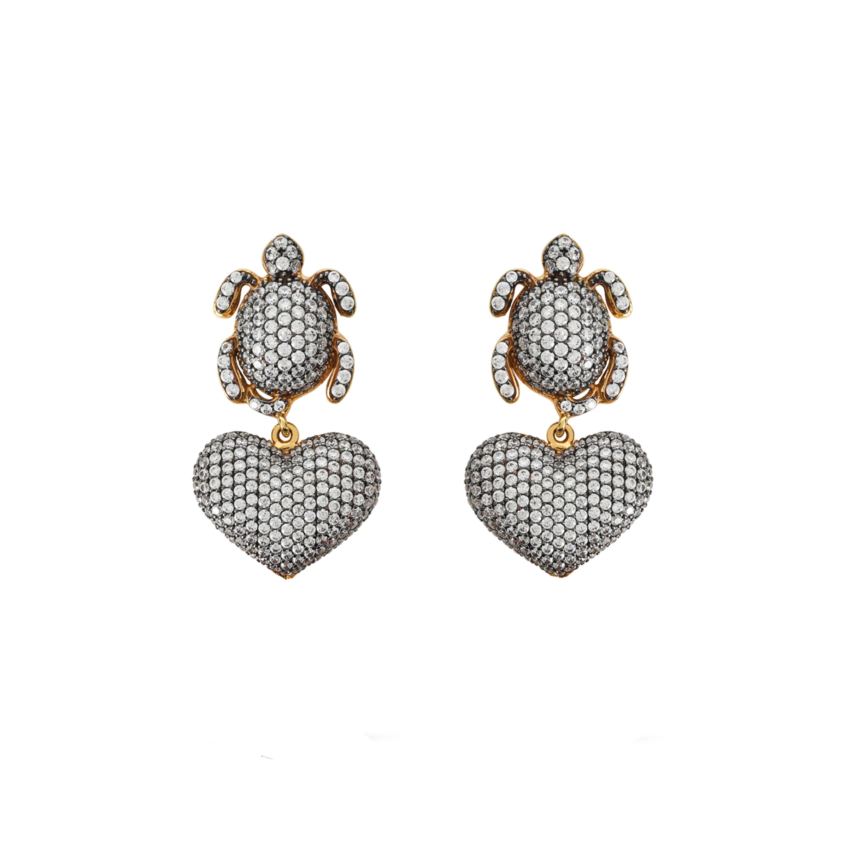 MINI TURTLE MON AMOUR EARRINGS