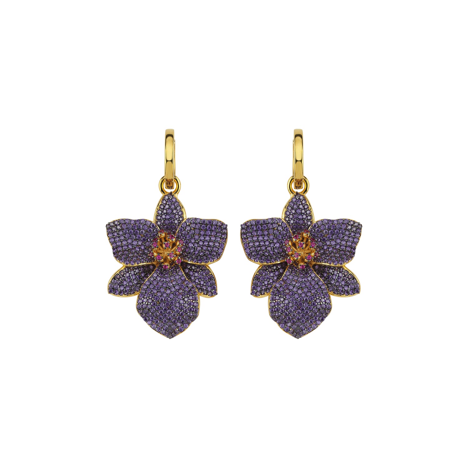 ORCHID JUVENA HOOP EARRINGS