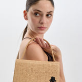 BITTER SWEET LOVE RAFFIA DECO BAG