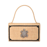 TARTARUGA RAFFIA DECO BAG