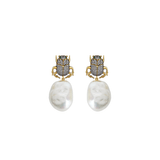 SCARAB BAROQUE EARRINGS