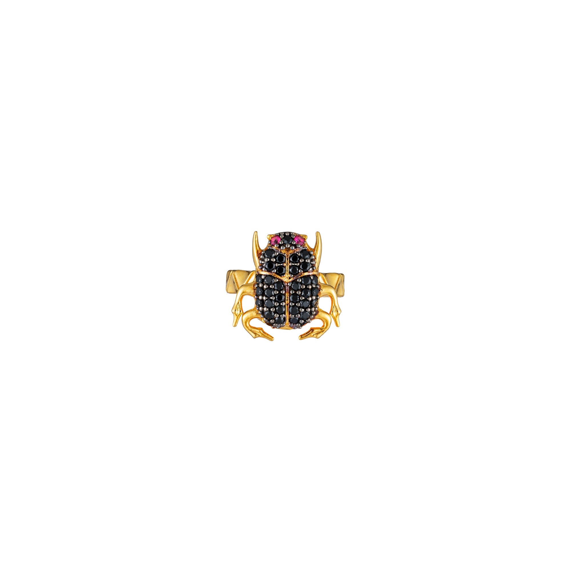 SCARAB PINKY RING