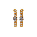 SERDARINO TENNIS HOOP EARRINGS