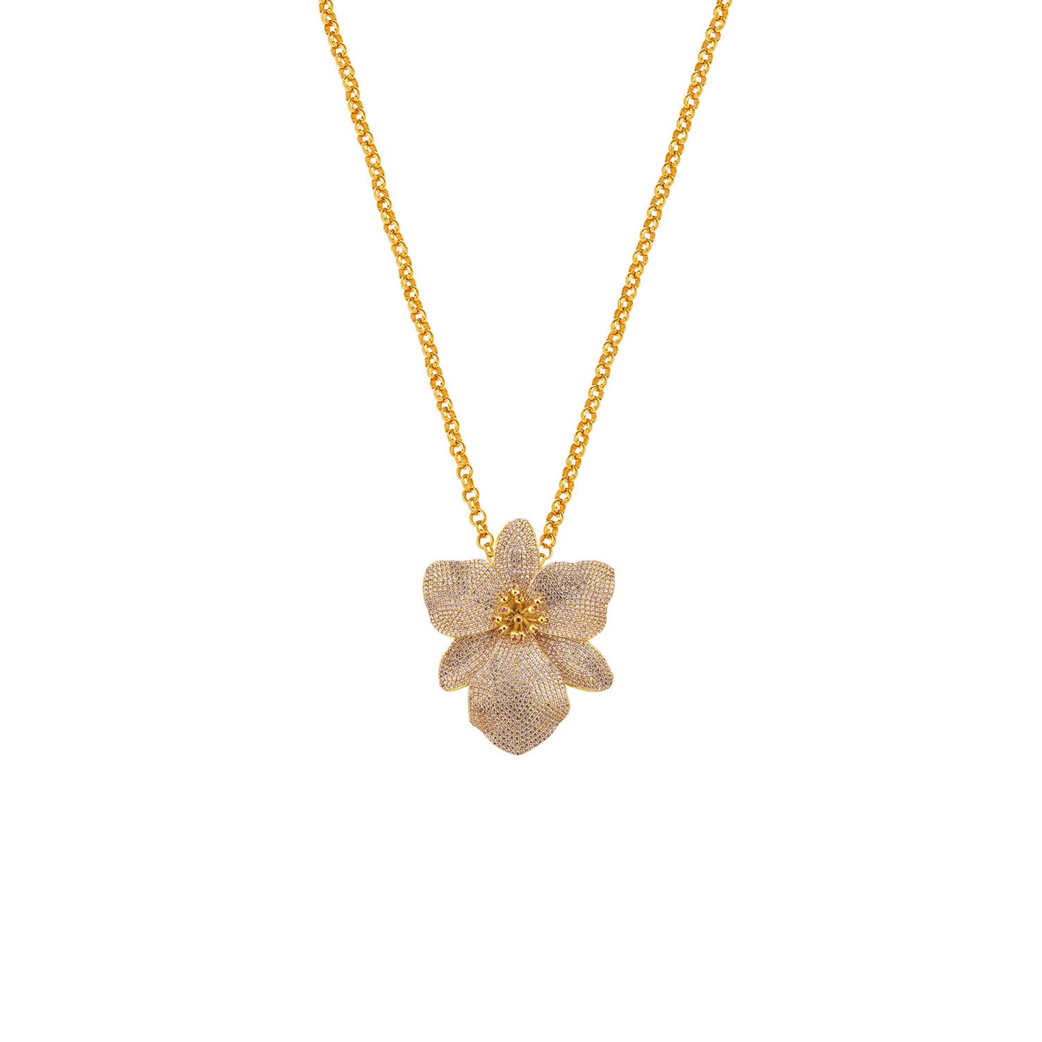 SINGAPORE ORCHID NECKLACE